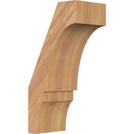 Ekena Millwork 5 1/2"W x 8"D x 16"H Balboa Smooth Knee Brace, Western Red Cedar BRC06X08X16BOA00SWR